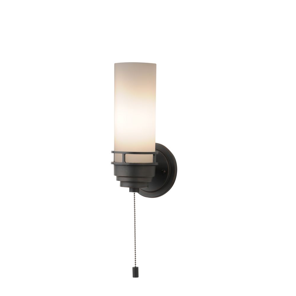 Contemporary Single-Light Sconce with Pull-Chain Switch at Destination  Lighting