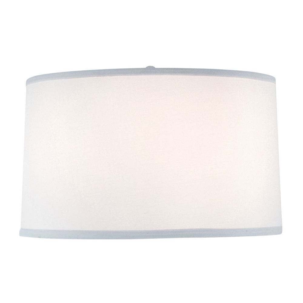 Large Drum Lampshade, White Fabric, Spider Assembly | DCL SH7212 PCW |  Destination Lighting